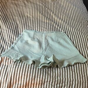 Blank NYC Green Gingham Women's Shorts